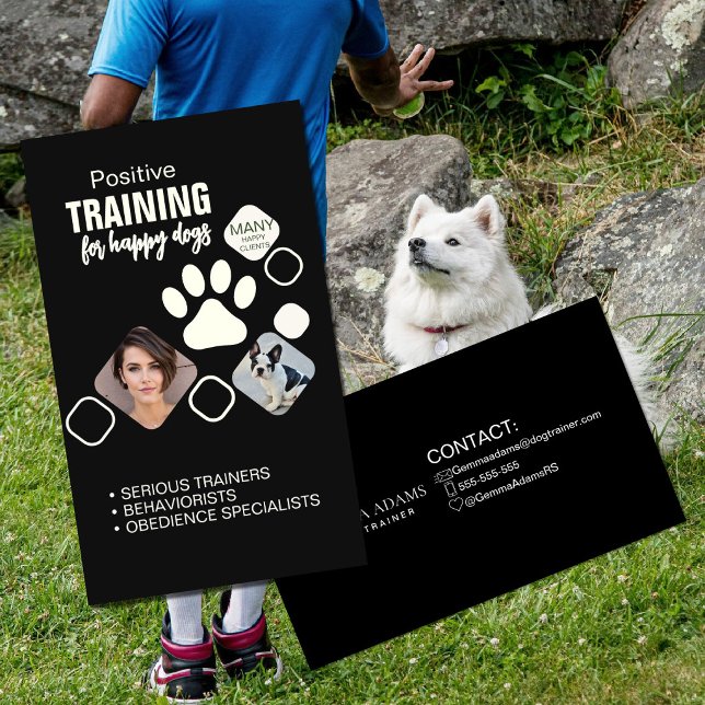 Professionella hundtränartjänster | Valpträning Visitkort (Skapare uppladdad)