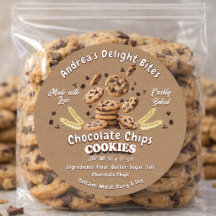 Professionella rustika chokladchipskakor bakade i