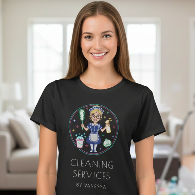 Professionella städtjänster Husstädning T Shirt (Skapare uppladdad)