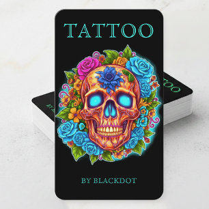 Professionella tatuerare tatueringsartist tatuerin visitkort