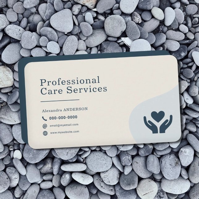 Professionella Vårdtjänster Visitkort (Professional Care Services Business Card)