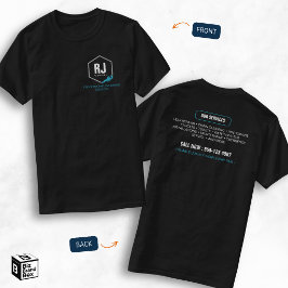 Professionella VVS-Tjänster Svart Blå Rörmokare T Shirt