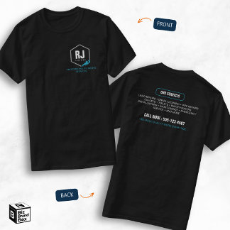 Professionella VVS-Tjänster Svart Blå Rörmokare T Shirt