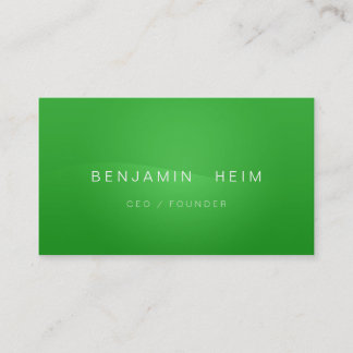 Professionelle Business Visitenkarten Green/white Visitkort