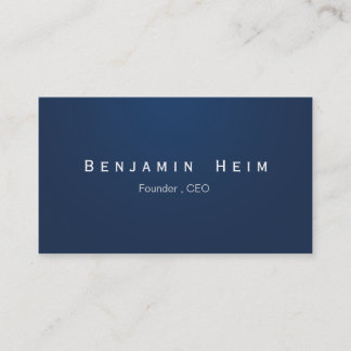 Professionelle Business Visitenkarten Navy Blue Visitkort