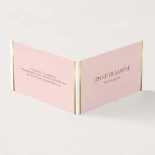 Professionellen Anpassningsbar Guld Rosa White Te Visitkort