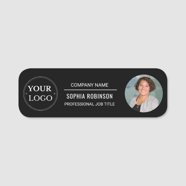 Professionellen Anställda i Photo Business Logotyp Namnbricka (Framsida)