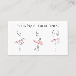 Professionellen Ballet Dance BeSnyval Ballerina Visitkort