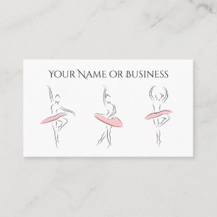 Professionellen Ballet Dance BeSnyval Ballerina Visitkort