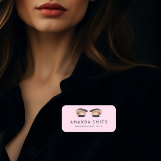 Professionellen Beauty Makeup Eyebrows & Eyelash Namnbricka