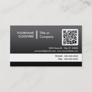 professionellen bleknar QR kodifierar Visitkort