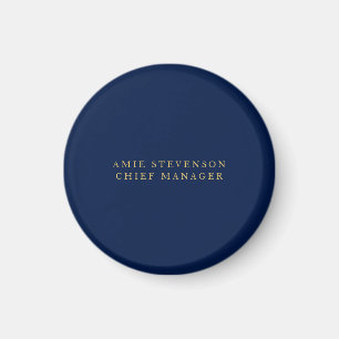 Professionellen Blue Guld Färg  Classic Plain Magnet