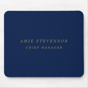Professionellen Blue Guld Färg Classic Plain Musmatta