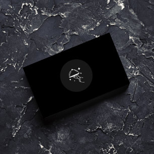 Professionellen elegant Black & White Chef & Baker Visitkort