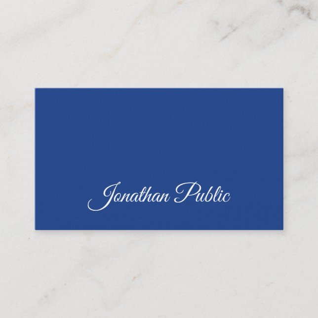 Professionellen elegant Calligraphy Script Luxury Visitkort (Framsida)