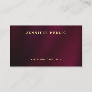 Professionellen elegant Guld Luxe Premium Thick Visitkort