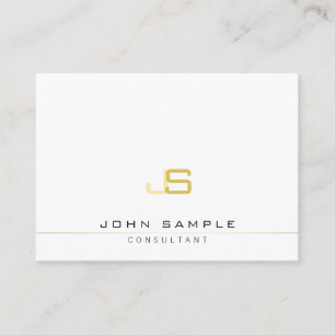 Professionellen elegant Modern Monogrammed mall Visitkort