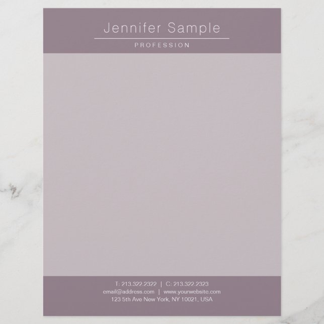 Professionellen elegant Modern Simple Design Templ Brevhuvud (Framsida)