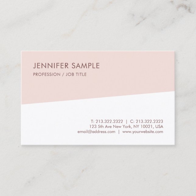 Professionellen elegant Modern Simple Design Templ Visitkort (Framsida)
