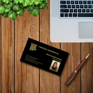 Professionellen Finansiell coach Visitkort