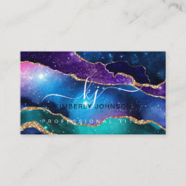 Professionellen för agate i Färg Faux Guld Glitter Visitkort