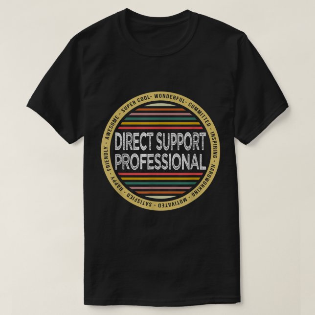 Professionellen för direkt stöd i Gift-programmet  T Shirt (Design framsida)