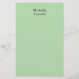 Professionellen för Grönt av blek är unik för ditt Brevpapper