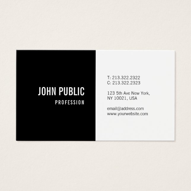 Professionellen för modern design, minimalistisk,  visitkort (Framsidan)
