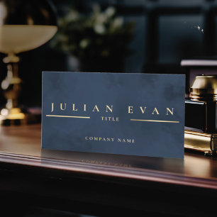 Professionellen Glamous Navy Blue Guld Visitkort