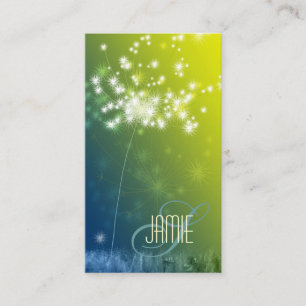 Professionellen Glittering Dandelions Visitkort