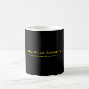 Professionellen Guld & Black Färg, modern Kaffemugg