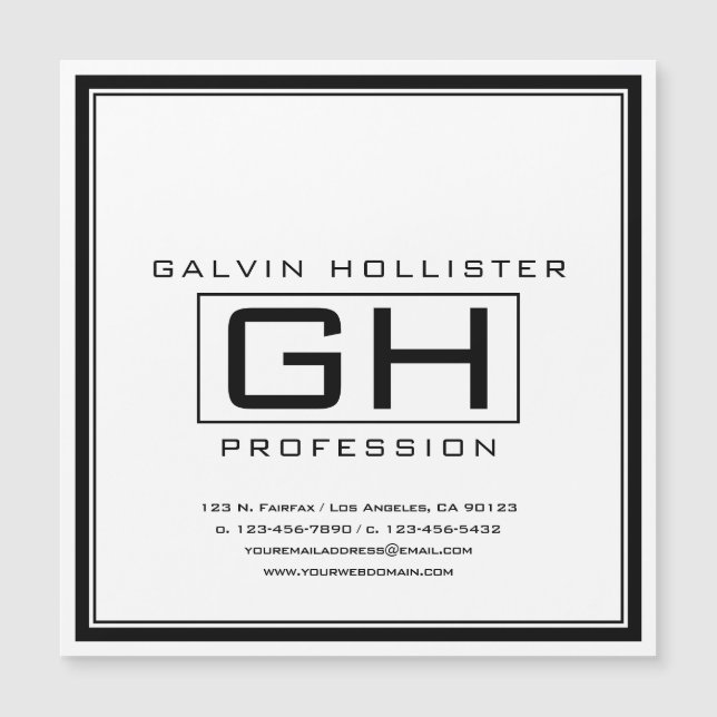 Professionellen Handsome Black and White (Framsida)