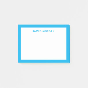Professionellen Himlar Blue Modern Namn Post-it Block