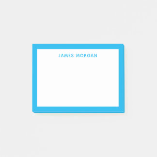 Professionellen Himlar Blue Modern Namn Post-it Block