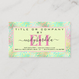 Professionellen Iridescent Leopard Visitkort