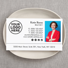 Professionellen lägg till bild och Logotyp i Gods Visitkort