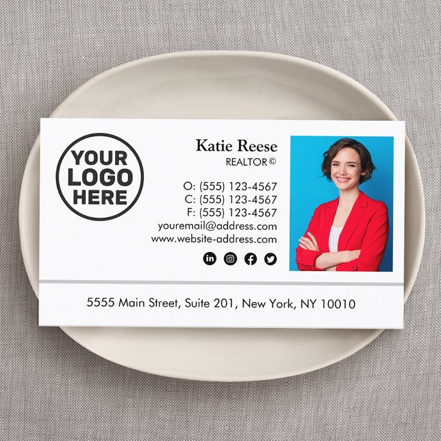 Professionellen lägg till bild och Logotyp i Gods Visitkort (Skapare uppladdad)