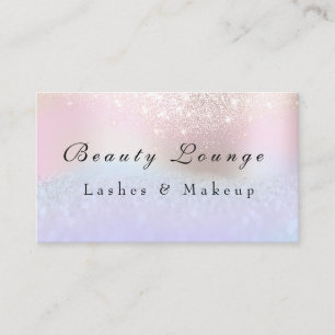 Professionellen Lash Extension Makeup Holograph Tidsbeställning Kort