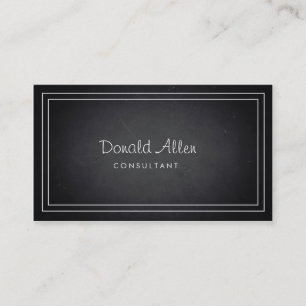 Professionellen Linjer för Blackboard Chalk Retro Visitkort