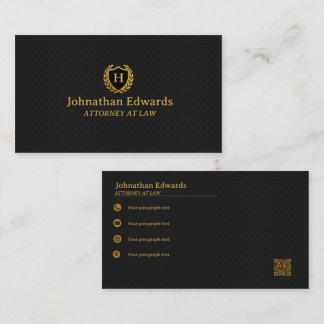 Professionellen Luxury Black och Guld | Elegant Visitkort