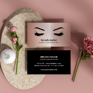 Professionellen Luxury Ro Guld Eyelash Brow pub Visitkort