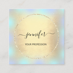 Professionellen Makeup Glitter Fyrkantigt Visitkort