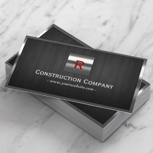 Professionellen Metall & Wood Monogram Visitkort