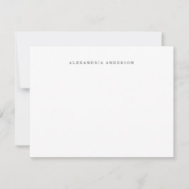 Professionellen Minimalist White Lawyer Anteckningskort