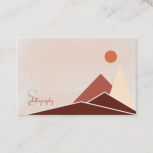 Professionellen Minimalistberg i modern Abstrakt Visitkort