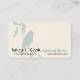 Professionellen Modern Art Whimsical Blue Bird Visitkort