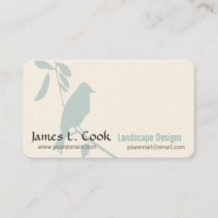 Professionellen Modern Art Whimsical Blue Bird Visitkort
