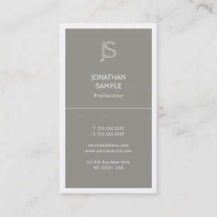 Professionellen Modern Brev Elegant Simple Templat Visitkort