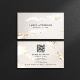 Professionellen Modern Classy Faux Gold Foil Visitkort
