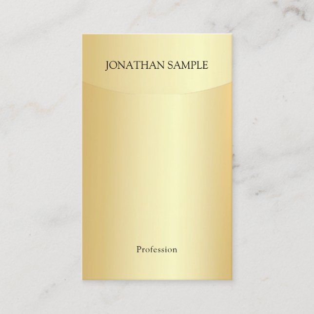 Professionellen Modern Elegant Faux Guld-mall Visitkort (Framsida)